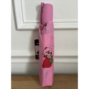 Strawberry Shortcake Umbrella Auto Open Close Pink Cat Compact NEW